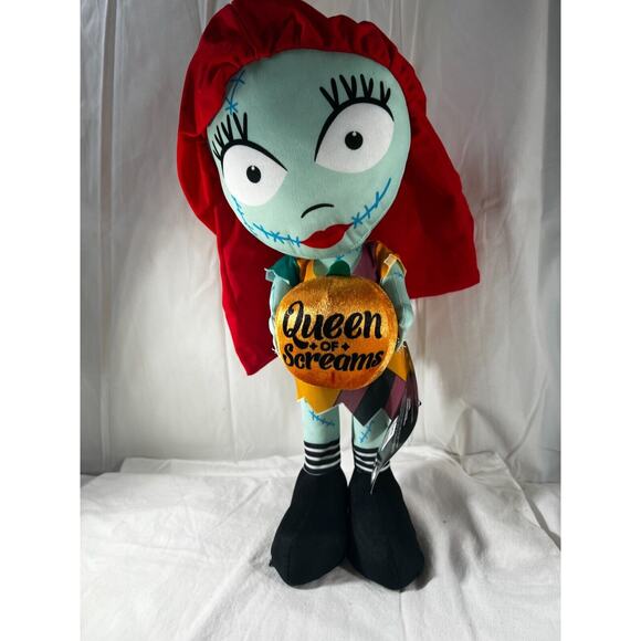 Disney Sally Halloween Greeter Plush Toy 18" The Nightmare Before Christmas NEW - Picture 1 of 14